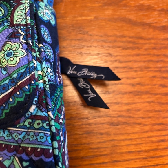 Vera Bradley Satchel Women's Purse Retired Blue Rhaposdy Print 09‎ Ex Condition - Picture 12 of 13